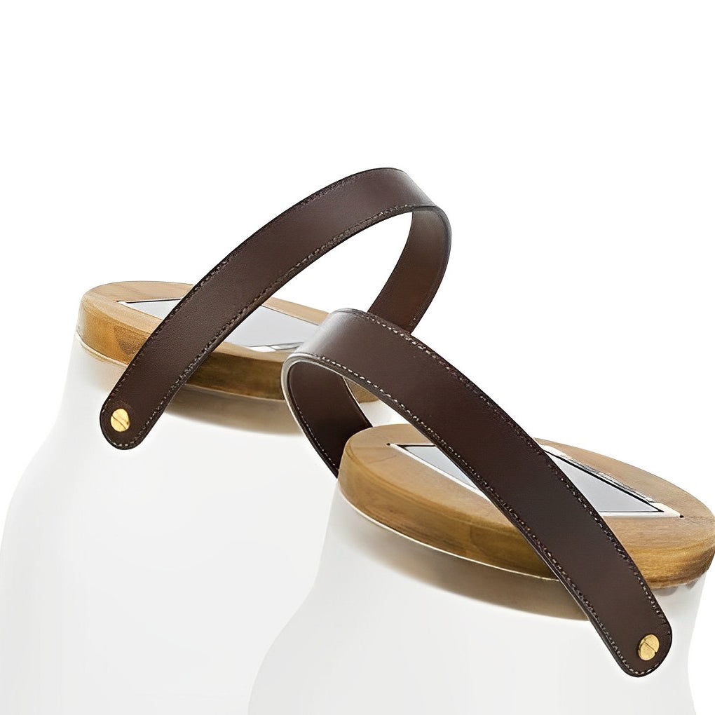 Lanterne solaire de pelouse en forme de bocal blanche LED étanche