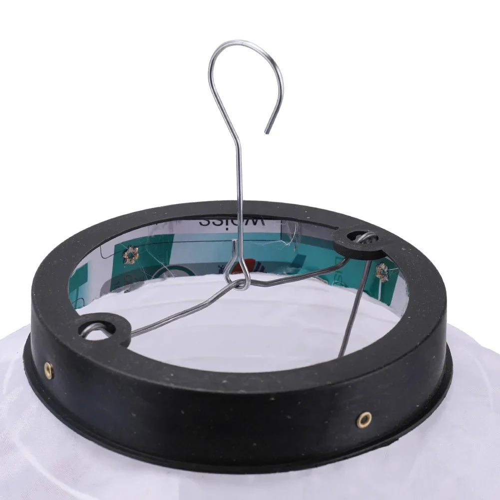 Lanterne japonaise fleurs blanche