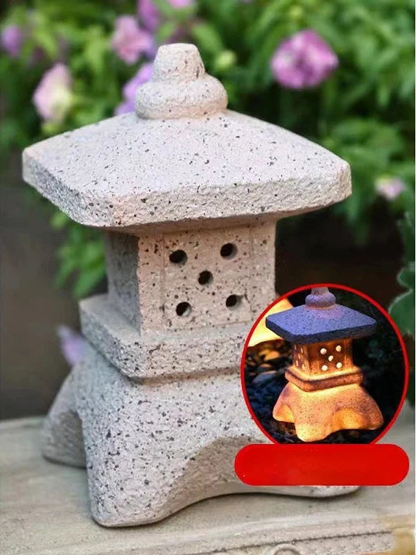 Lanterne statue japonaise solaire