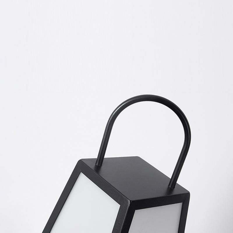 Lanterne extérieure rétro noire étanche LED pour jardin