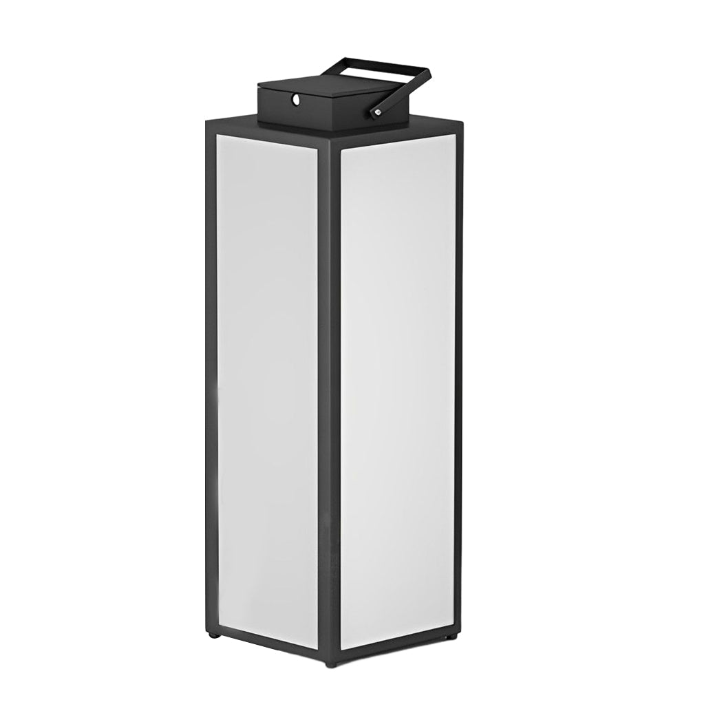 Lanterne solaire carrée portable rechargeable LED étanche jardin