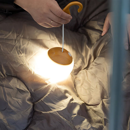 Lanterne de camping ronde LED dimmable portable rechargeable USB