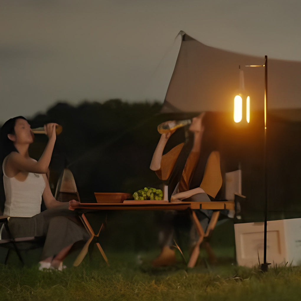 Lanterne de camping portable à LED dimmable, rechargeable USB