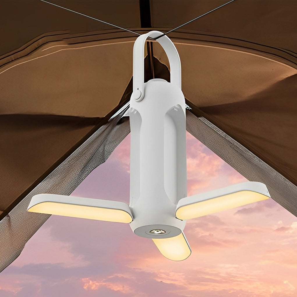 Lanterne de camping portable à LED dimmable, rechargeable USB