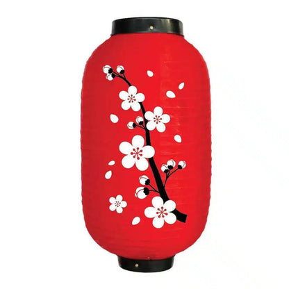 Lanterne fleur japonaise rouge
