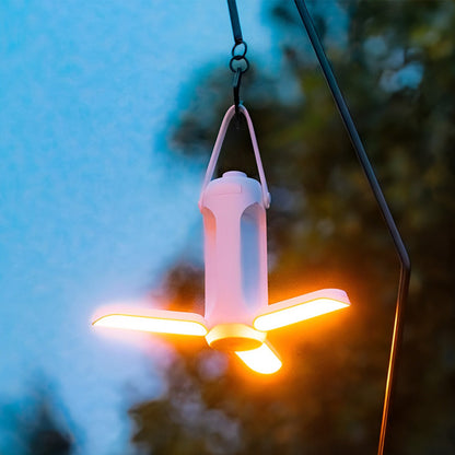 Lanterne de camping portable à LED dimmable, rechargeable USB