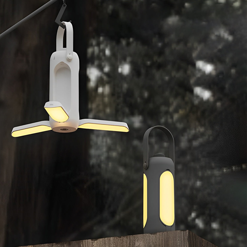 Lanterne de camping portable à LED dimmable, rechargeable USB