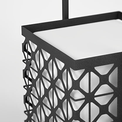 Lampe solaire de jardin rétro portable étanche LED noire