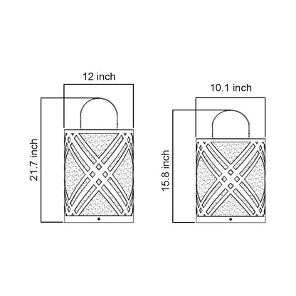 Lanterne extérieure style moderne perforée étanche