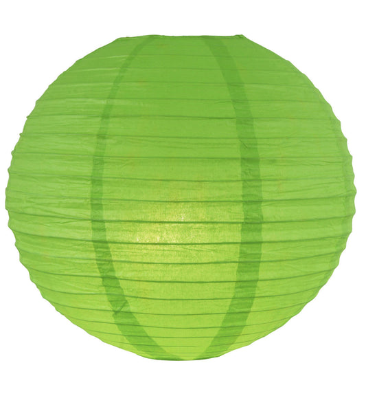 Lanterne papier vert pomme suspendue