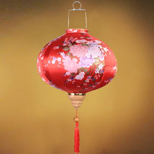 Lanterne japonaise à fleurs