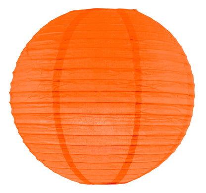 Lanterne en papier orange suspendue