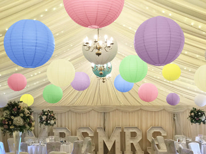 Lanterne ensemble pastel