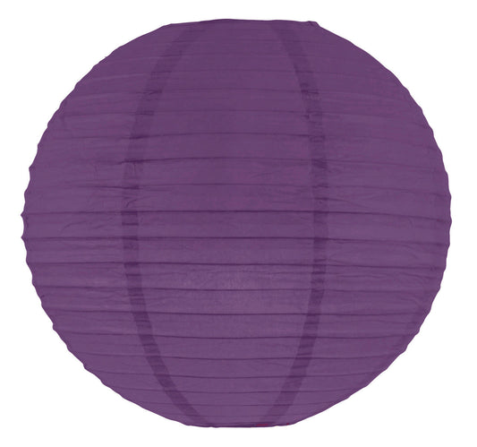 Lanterne papier violette à suspendre
