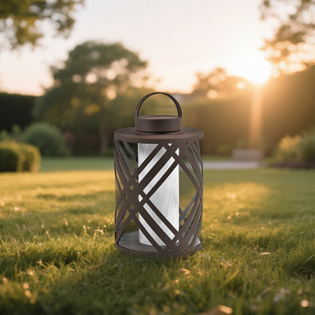 Lanterne extérieure style moderne perforée étanche