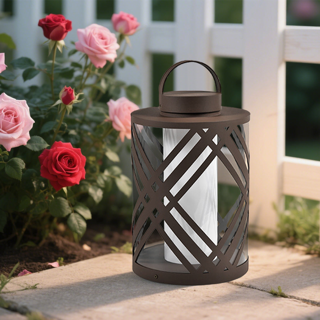 Lanterne extérieure style moderne perforée étanche