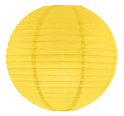 Lanterne en papier jaune à suspendre