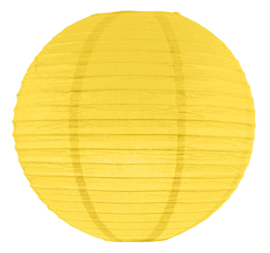 Lanterne en papier jaune à suspendre