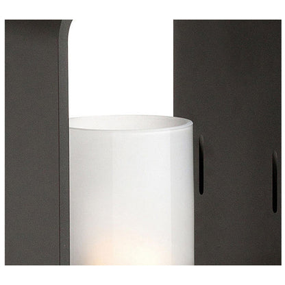 Lanterne extérieure noire à cadre rectangulaire étanche