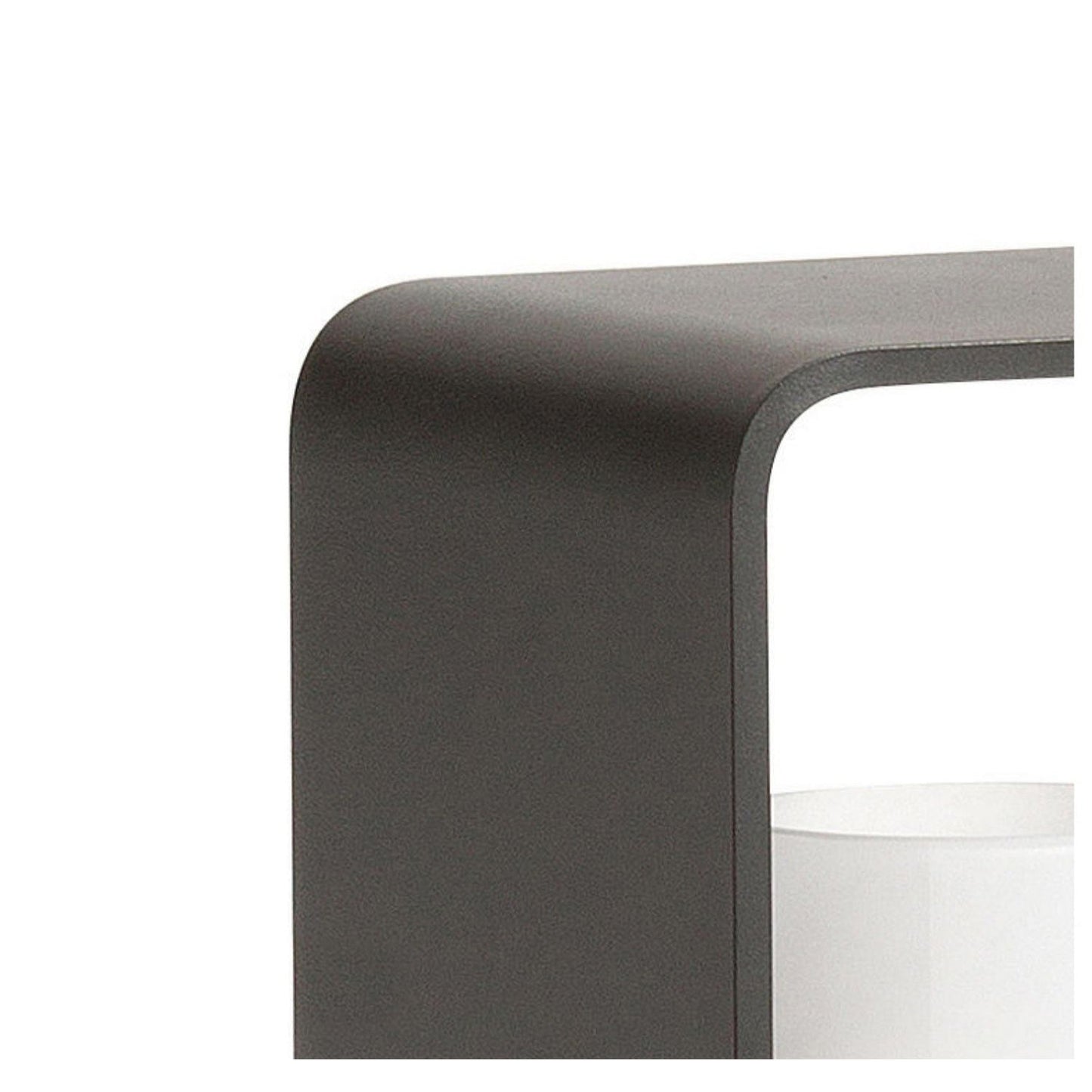 Lanterne extérieure noire à cadre rectangulaire étanche