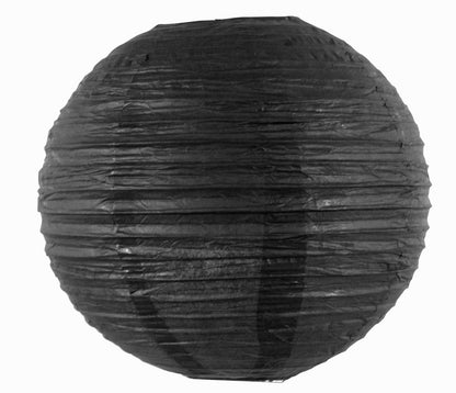 Lanterne en papier noire à suspendre