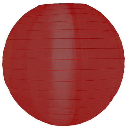 Lanterne en nylon bordeaux à suspendre