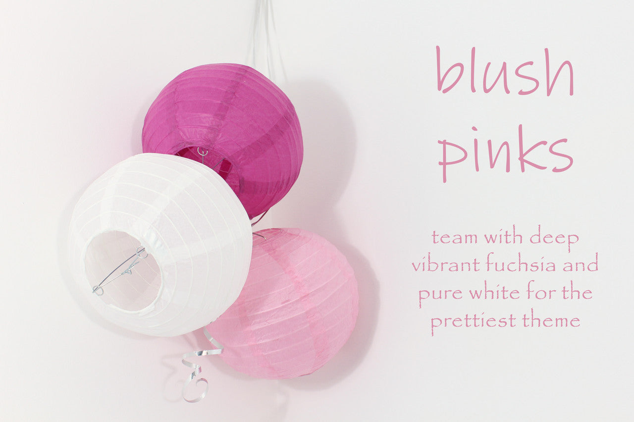 Lanterne suspendue en papier fuchsia rose