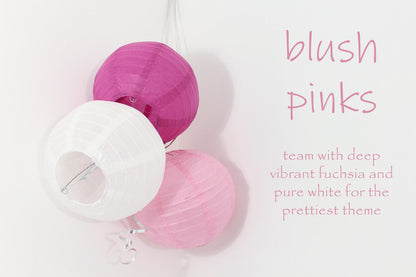 Lanterne suspendue en papier fuchsia rose