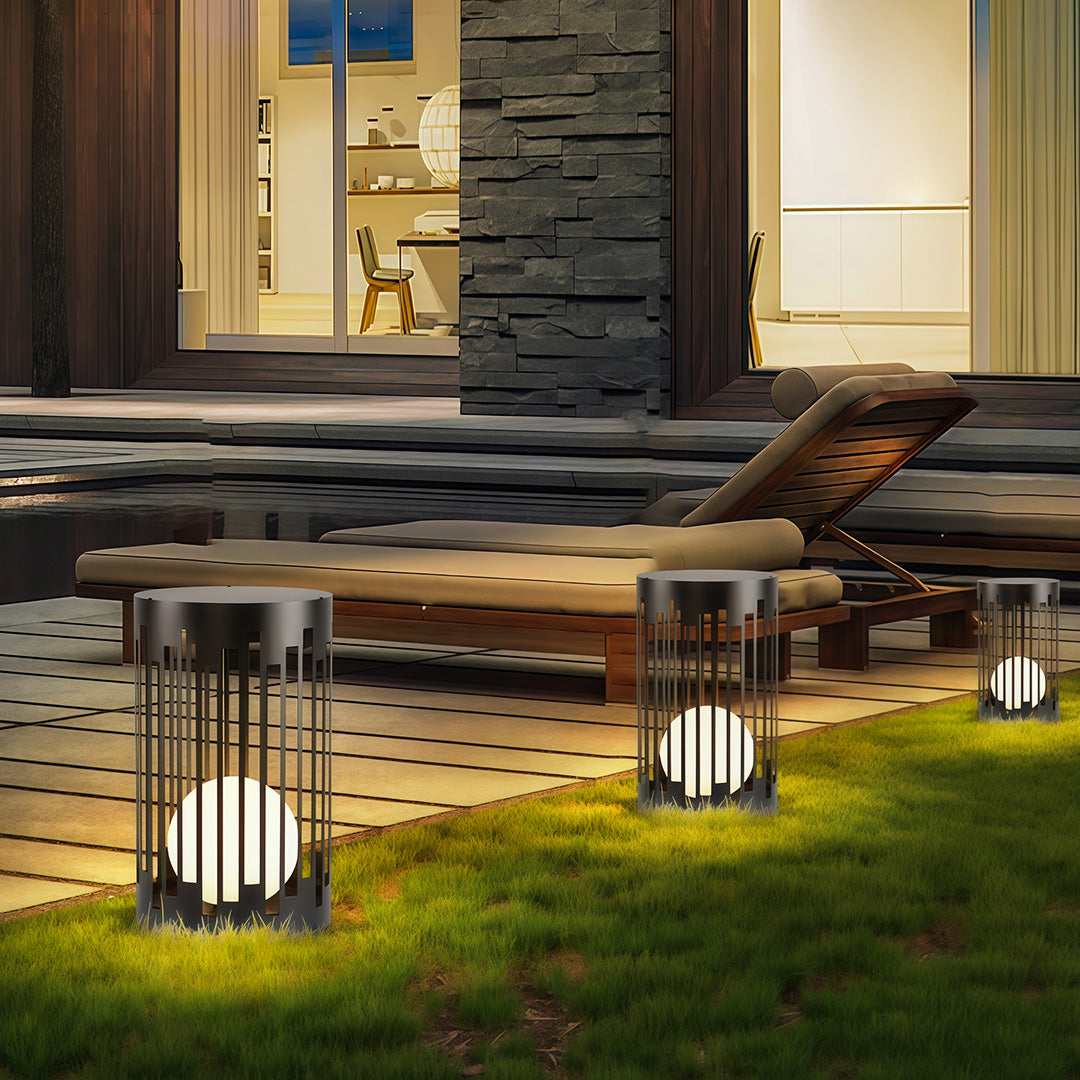 Lanterne extérieure de jardin en métal étanche