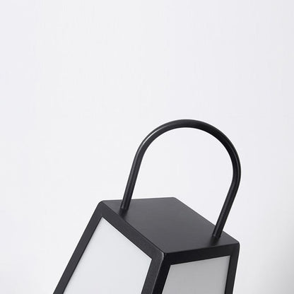 Lanterne extérieure rétro noire étanche LED pour jardin