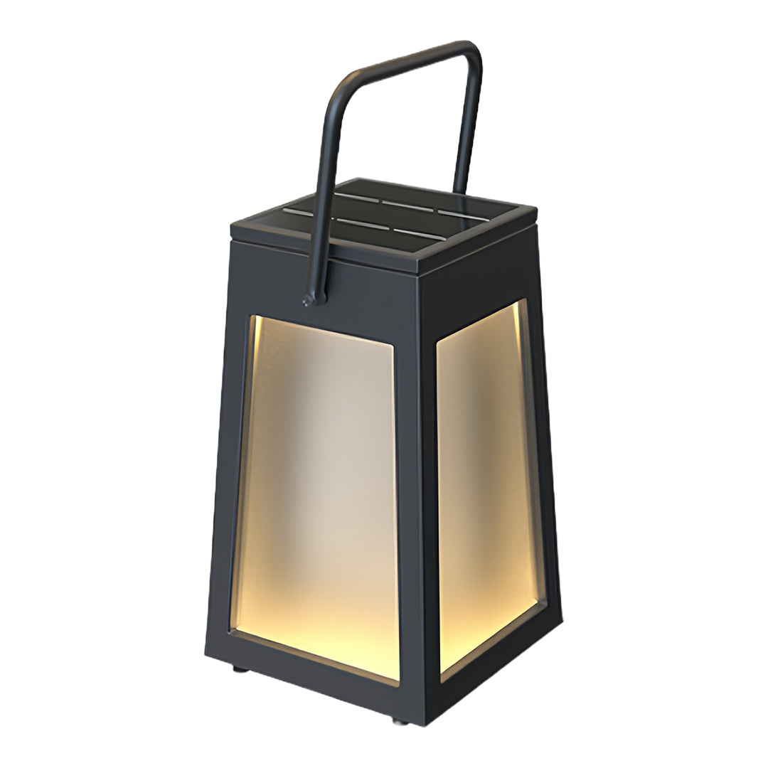 Lanterne de camping noire étanche, chic et lumineuse