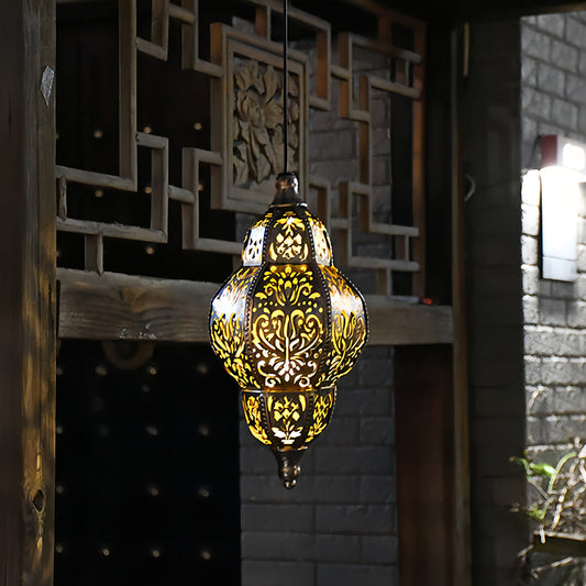 Lanterne solaire extérieure marocaine étanche pour jardin