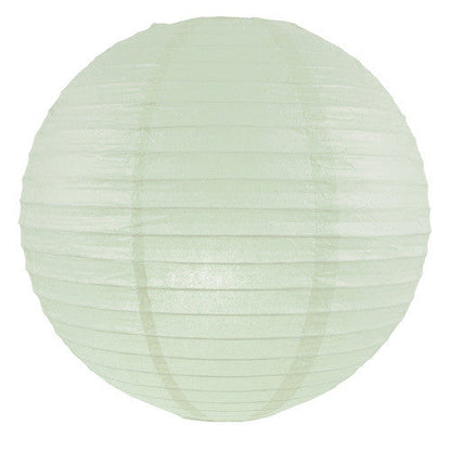 Lanterne en papier suspendue verte eucalyptus