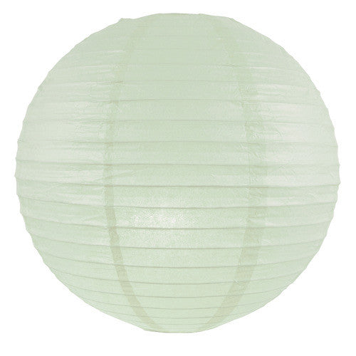 Lanterne en papier suspendue verte eucalyptus