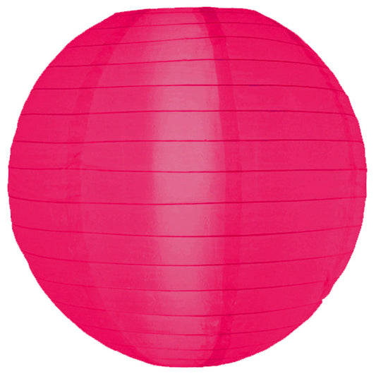 Lanterne en nylon fuchsia suspendue