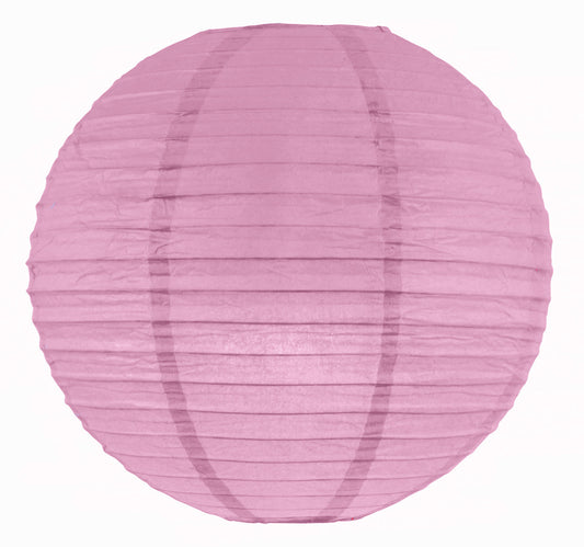 Lanterne en papier suspendue rose lilas