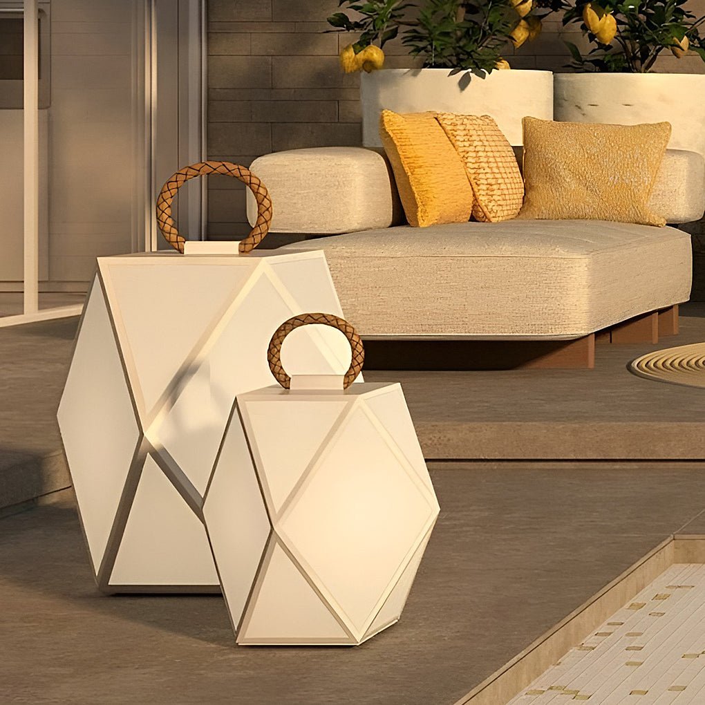 Lanterne sur pilier extérieure moderne portable de jardin