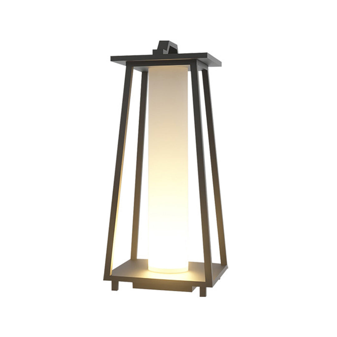 Lanterne extérieure fer forgé conique LED étanche style japonais