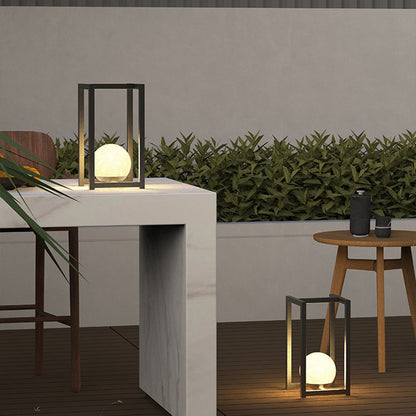 Lanterne extérieure noire de cour étanche décorative