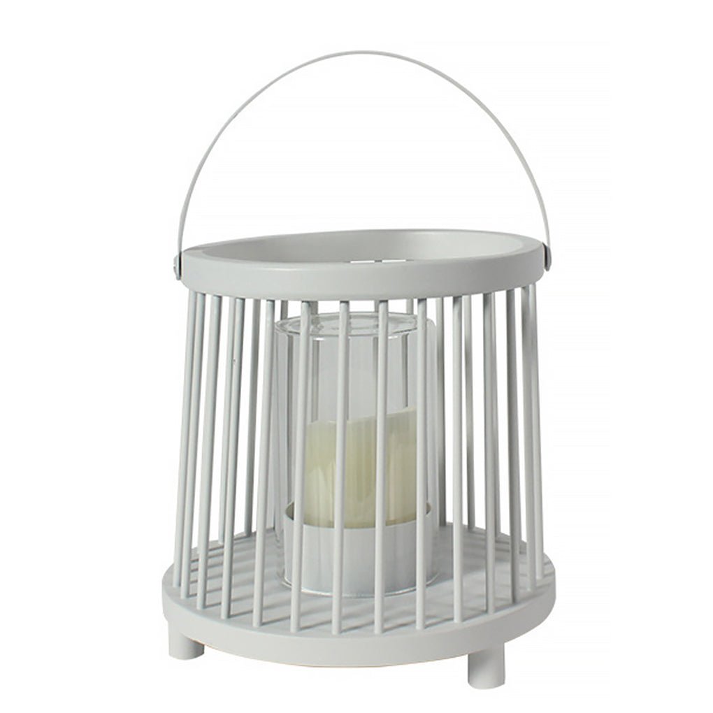 Lanterne de jardin étanche rechargeable portable à cage prise US