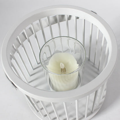 Lanterne de jardin étanche rechargeable portable à cage prise US