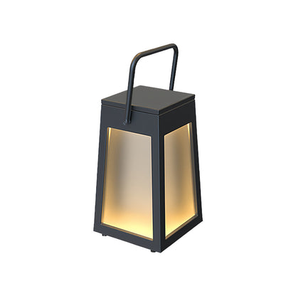 Lanterne de camping noire étanche, chic et lumineuse