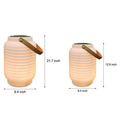 Lanterne extérieure portable LED RGB avec enceinte USB et solaire