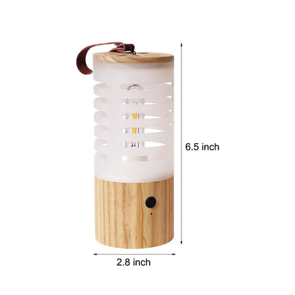 Lanterne de camping portable en bois LED rechargeable USB